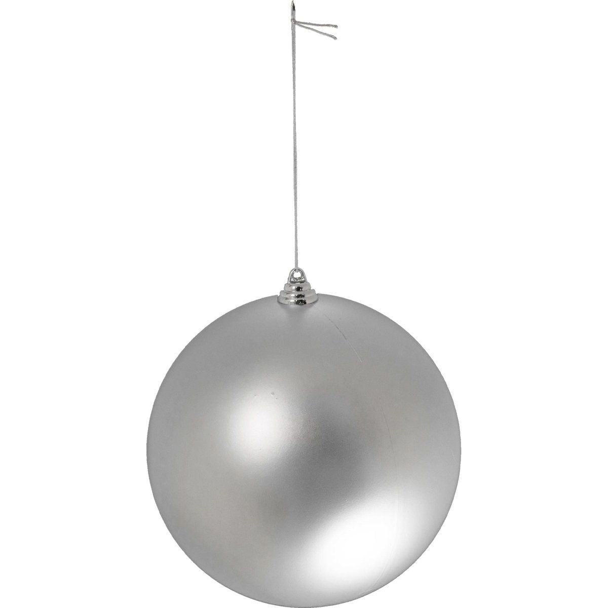 Shop For Matte Silver Ball Ornaments (Bulk Sets) at Michelle's aDOORable Creations