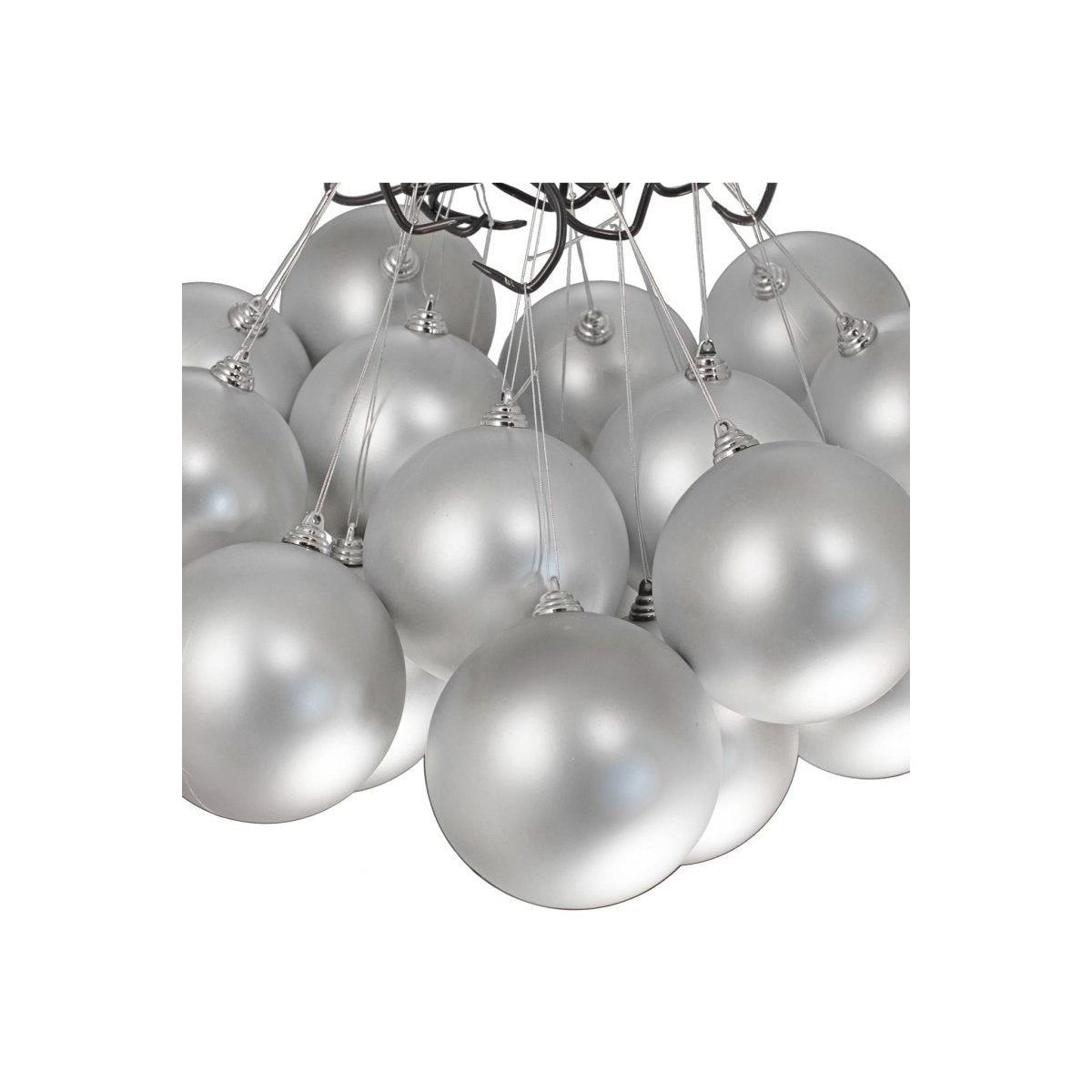 Shop For Matte Silver Ball Ornaments (Bulk Sets) at Michelle's aDOORable Creations