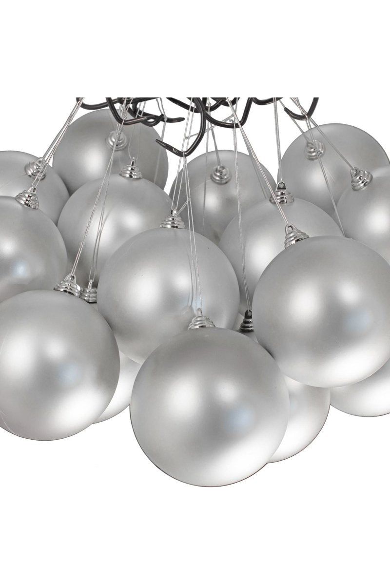 Shop For Matte Silver Ball Ornaments (Bulk Sets) at Michelle's aDOORable Creations