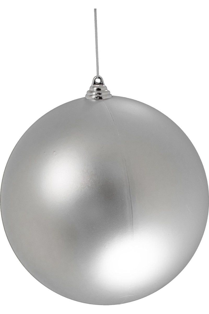 Shop For Matte Silver Ball Ornaments (Bulk Sets) at Michelle's aDOORable Creations