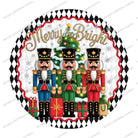 Shop For Merry and Bright Nutcracker Round Sign