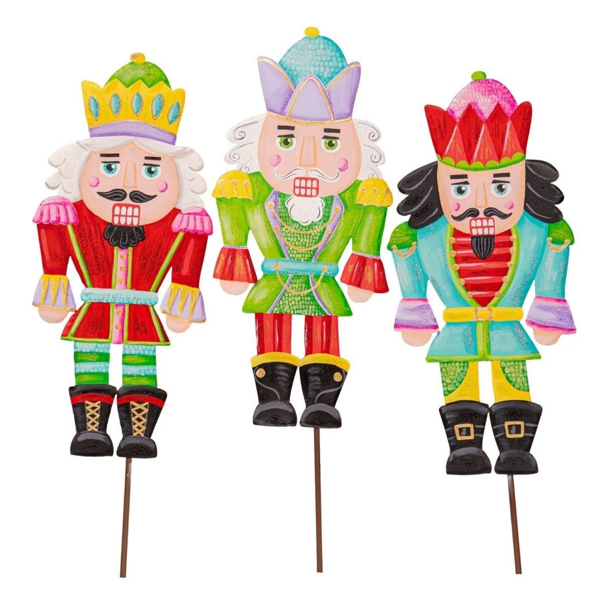 Shop For Merry & Bright Nutcrackers (Stake/Hanger/Easel) Set of 3