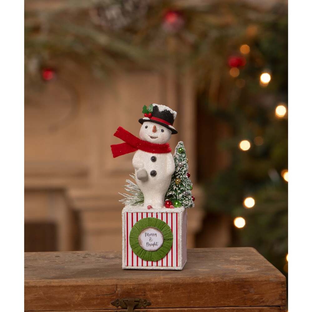 Merry & Bright Snowman Figurine
