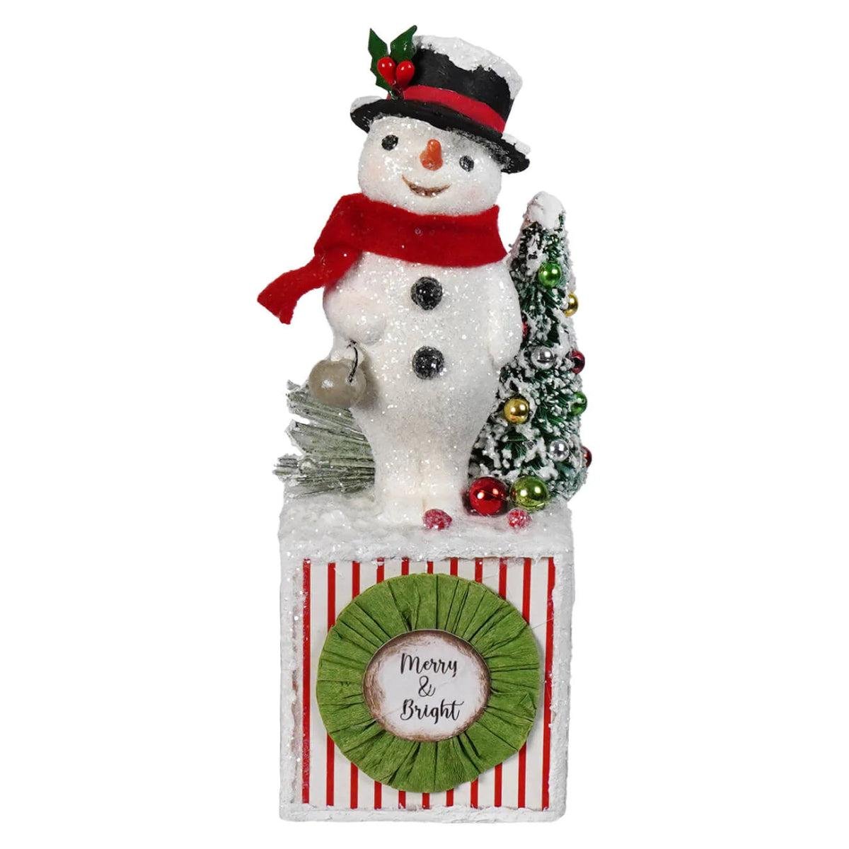 Shop For Merry & Bright Snowman Figurine