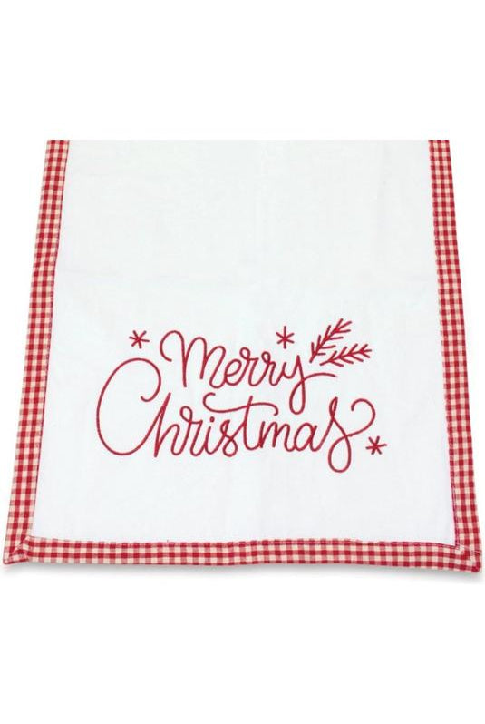 Shop For Merry Christmas Embroidered Table Runner 87465DS