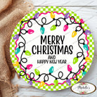 Shop For Merry Christmas New Year Pastel Lights Sign