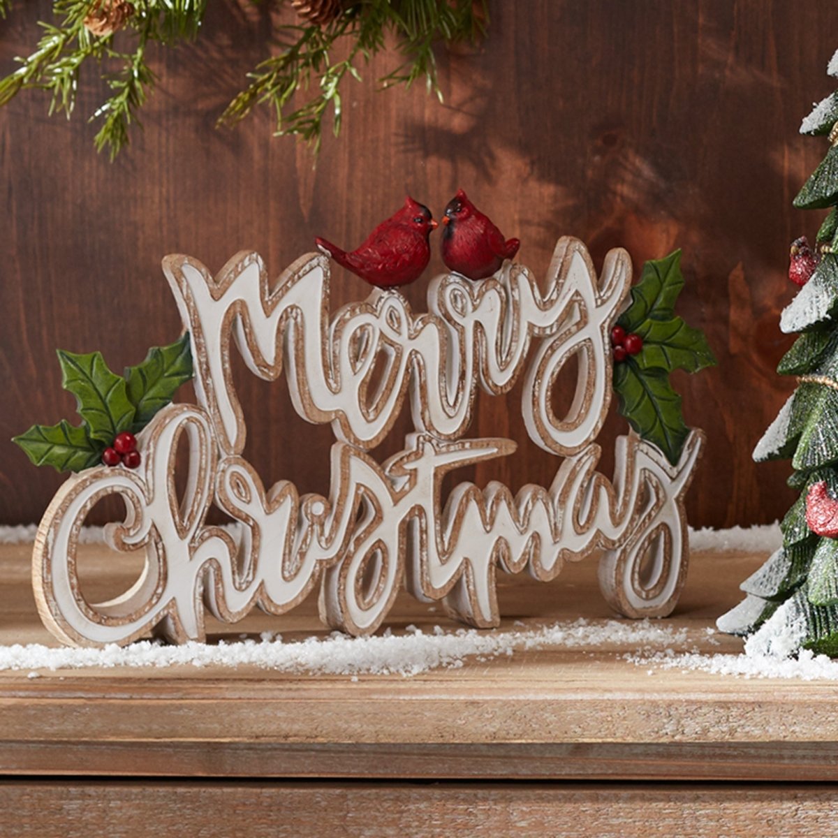 Shop For Merry Christmas Tabletop Sign (Set of 2) at Michelle's aDOORable Creations