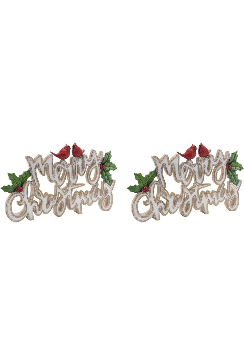 Shop For Merry Christmas Tabletop Sign (Set of 2) 86215DS