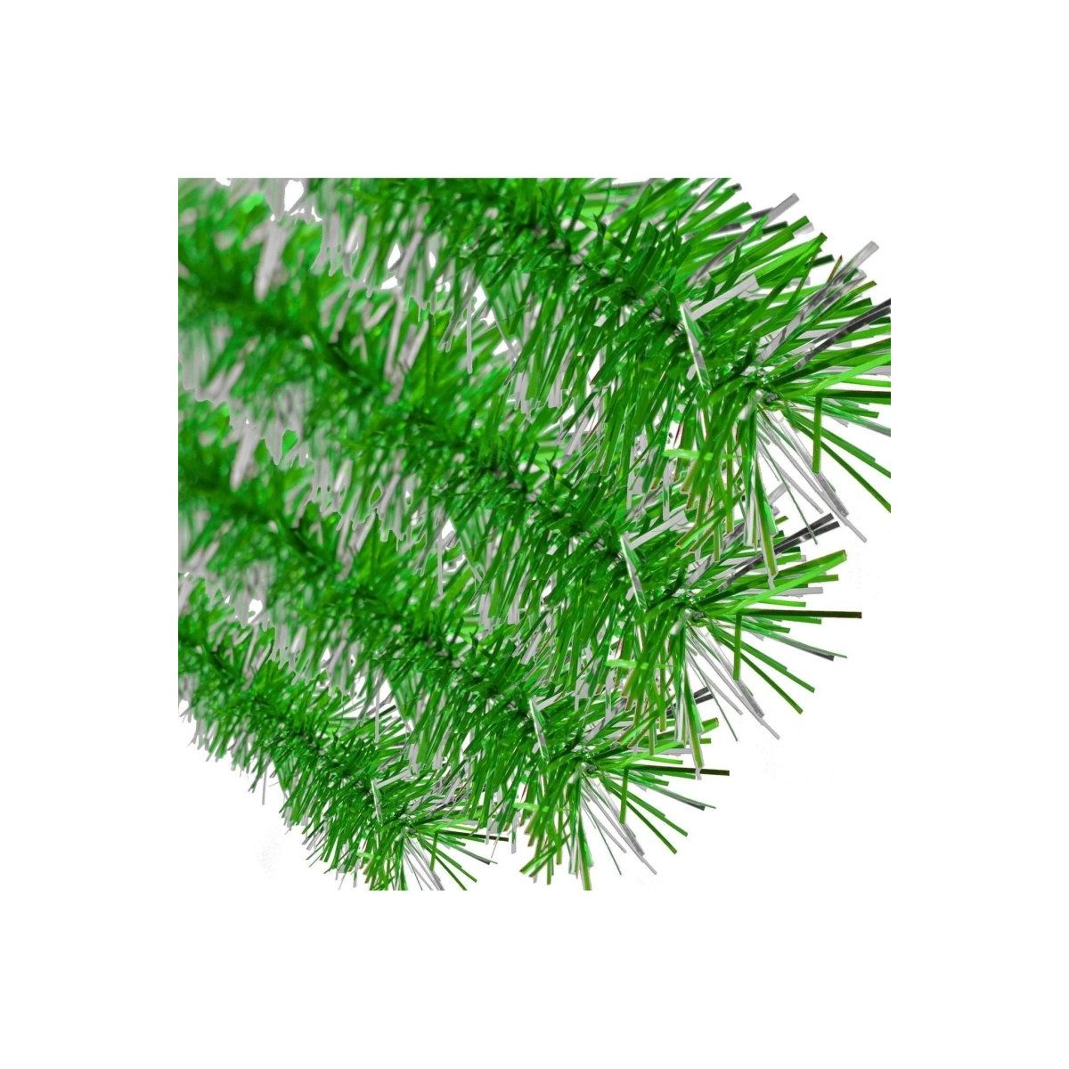 Shop For Metallic Green & Silver Tinsel Garland