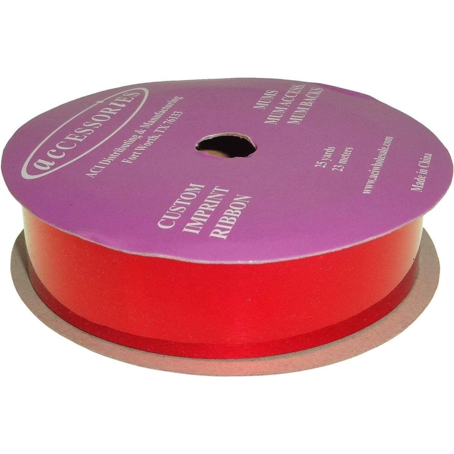 Shop For Metallic Non - Wired Ribbon: Red (Size 5)