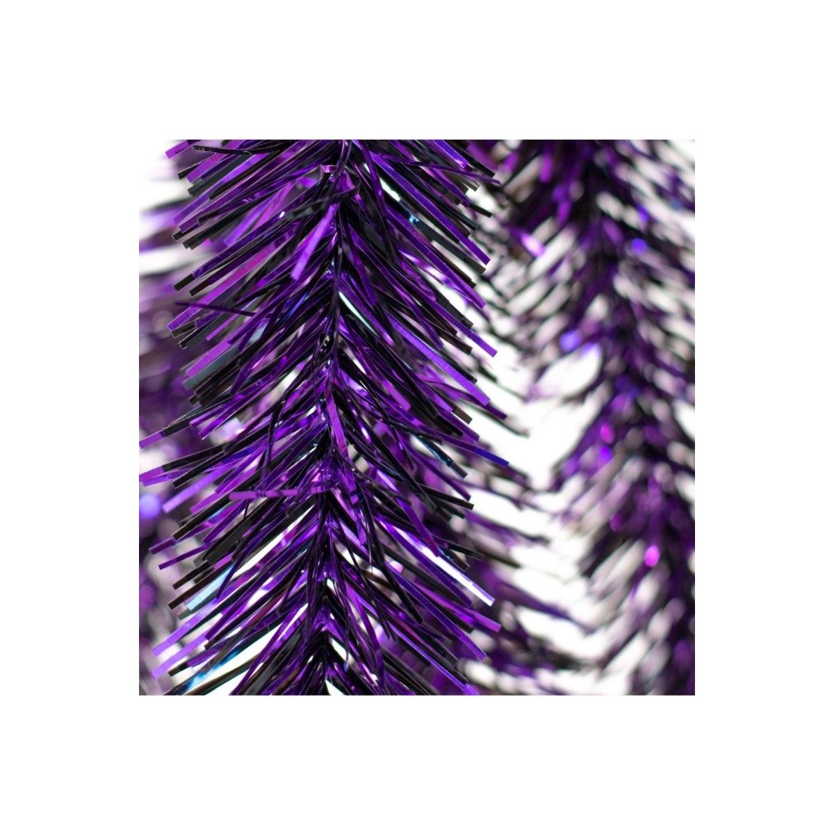 Shop For Metallic Purple & Black Tinsel Garland at Michelle's aDOORable Creations
