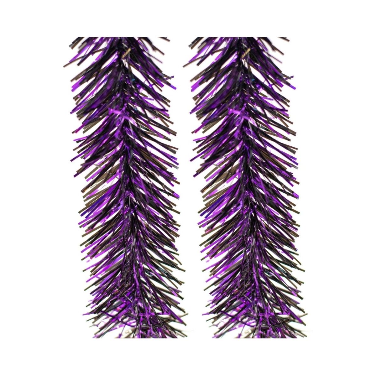 Shop For Metallic Purple & Black Tinsel Garland at Michelle's aDOORable Creations