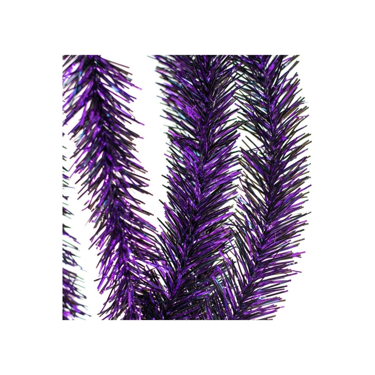 Shop For Metallic Purple & Black Tinsel Garland at Michelle's aDOORable Creations
