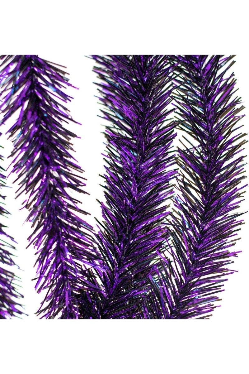 Shop For Metallic Purple & Black Tinsel Garland at Michelle's aDOORable Creations