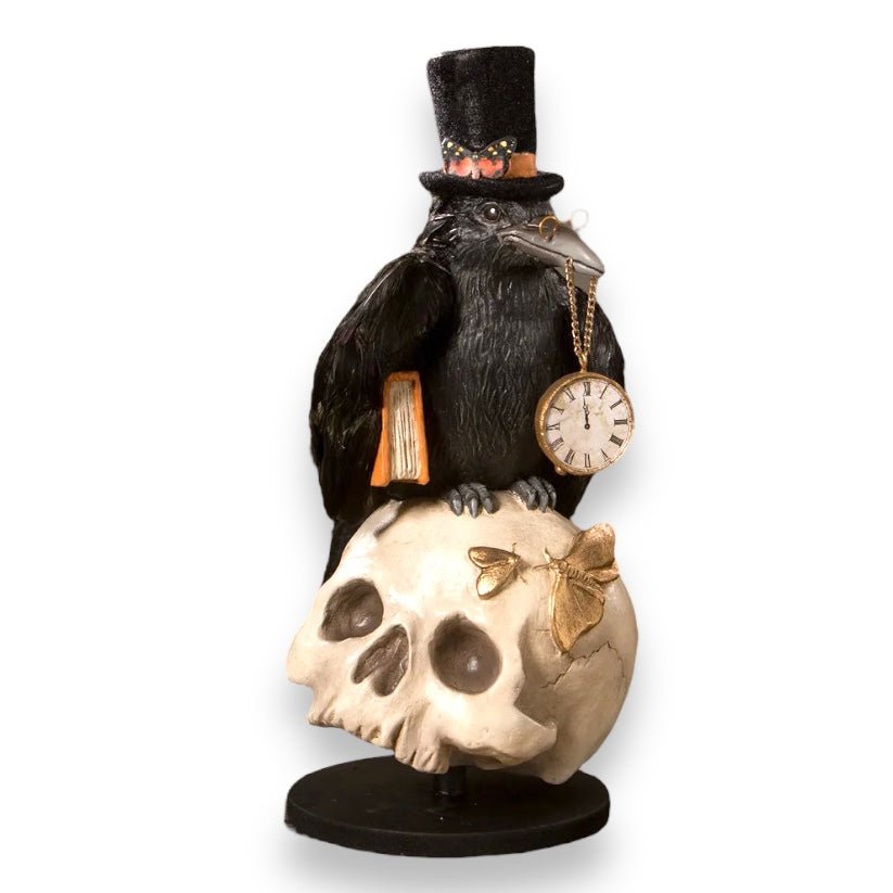 Shop For Midnight Crow On Skull by Bethany Lowe Designs