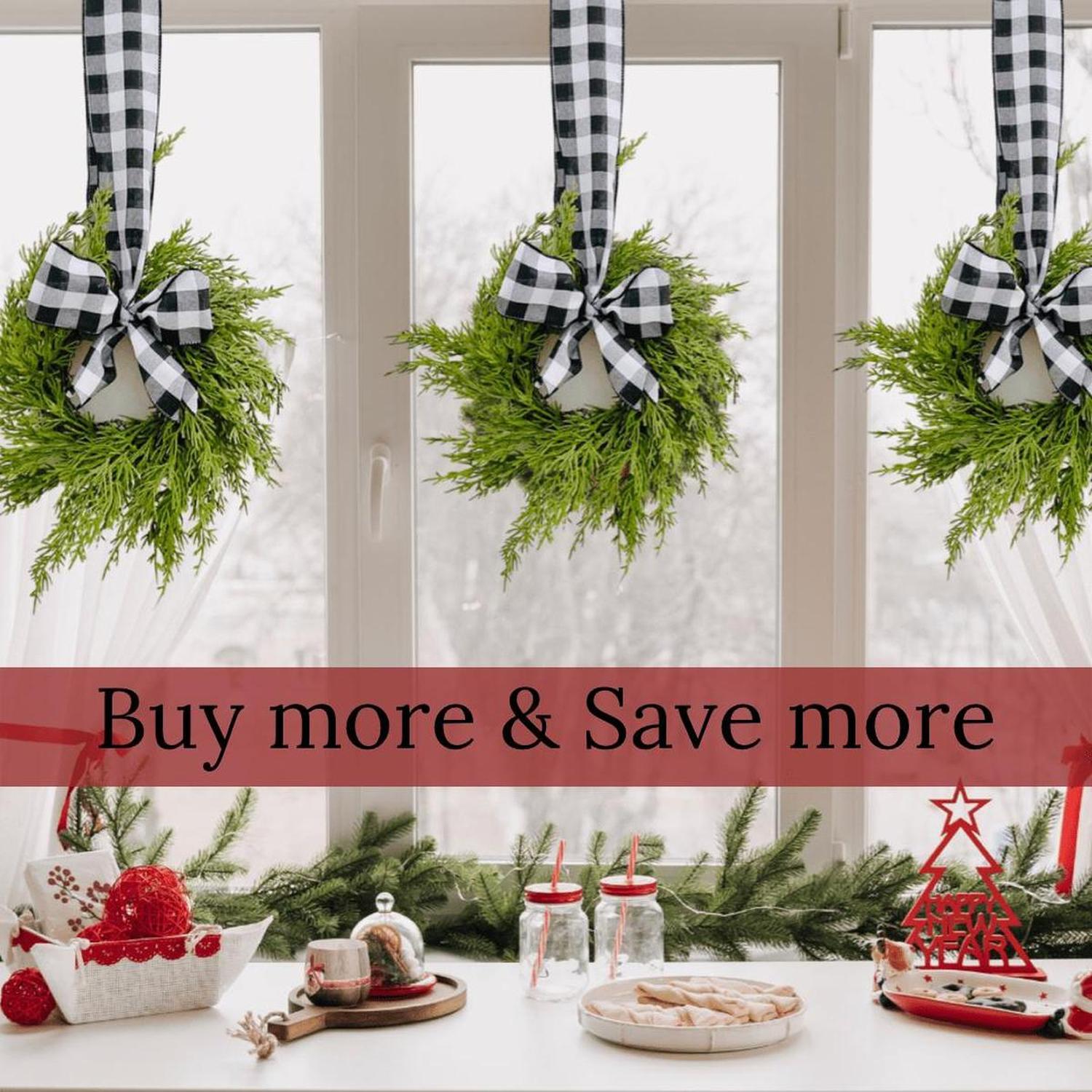 Mini Christmas Cabinet Wreath