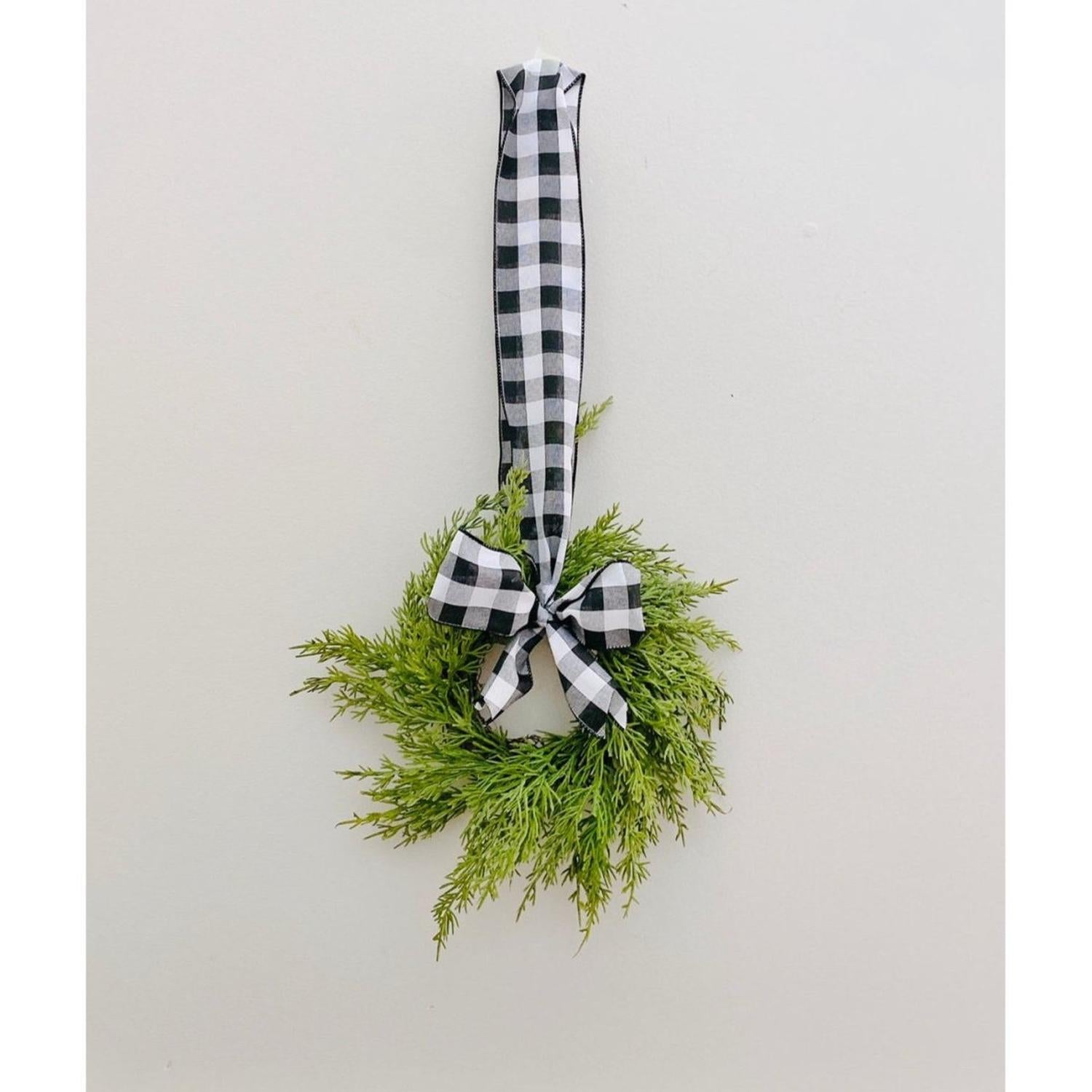 Mini Christmas Cabinet Wreath