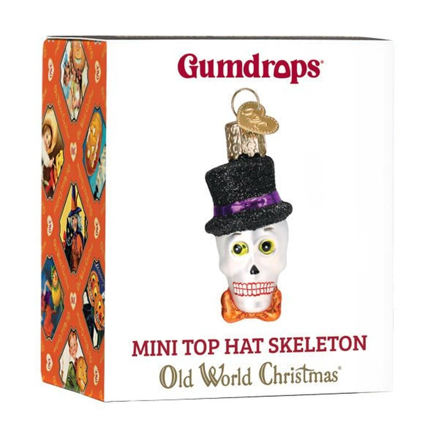 Mini Top Hat Skeleton Ornament