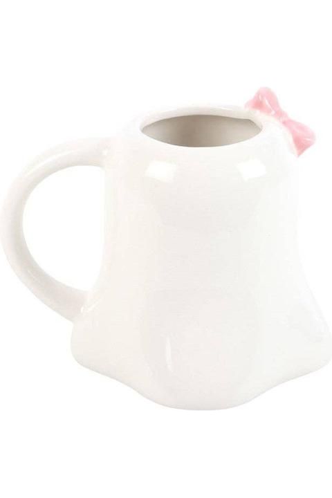 Shop For Miss Boo Ghost Shaped Halloween Mug with Bow