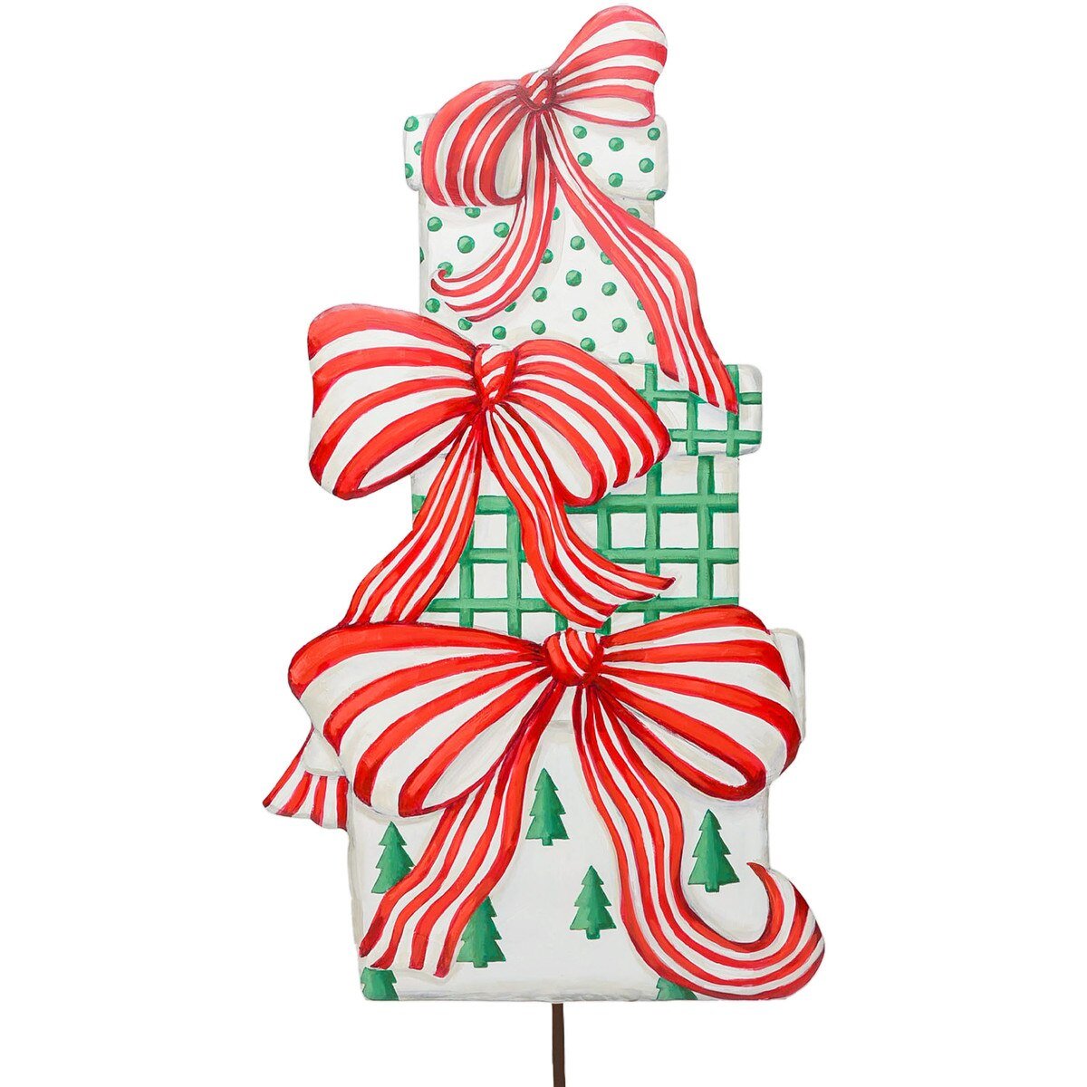 Shop For Modern Gift Box Stack, Metal (Hanger/Easel/Stake)