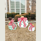 Shop For Modern Red, White & Green Ornaments (Stake/Hanger/Easel) Set of 2