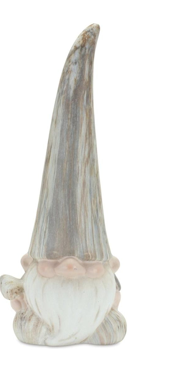 Shop For Modern Terra Cotta Gnome Figurine with Marble Finish (Set of 2) 85558DS