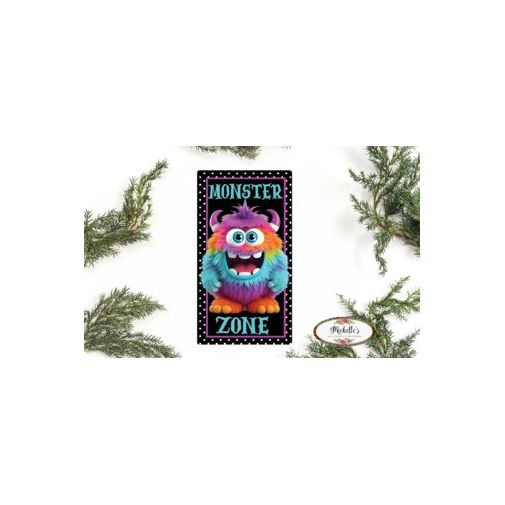 Shop For Monster Zone Furry Monster Sign at Michelle's aDOORable Creations