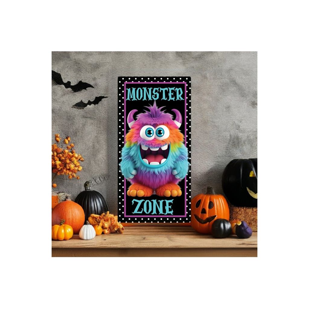Shop For Monster Zone Furry Monster Sign at Michelle's aDOORable Creations