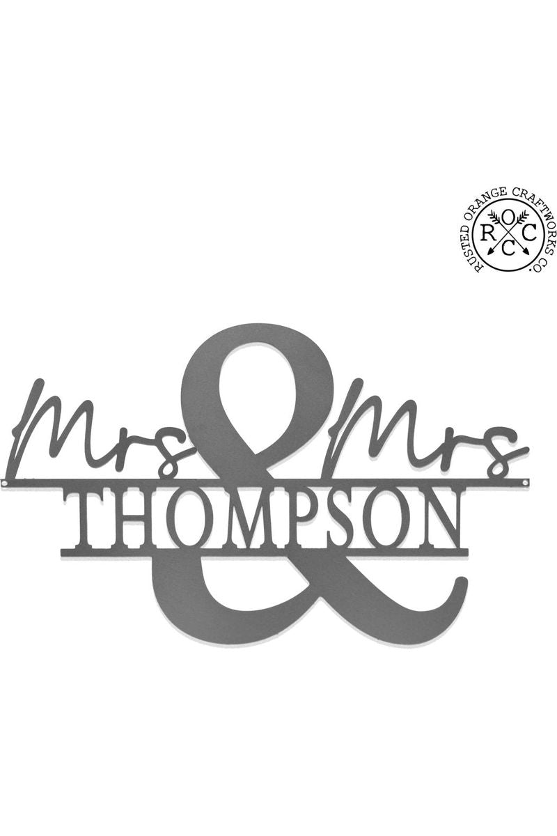 Shop For Mr and Mrs Personalized Name Sign at Michelle's aDOORable Creations