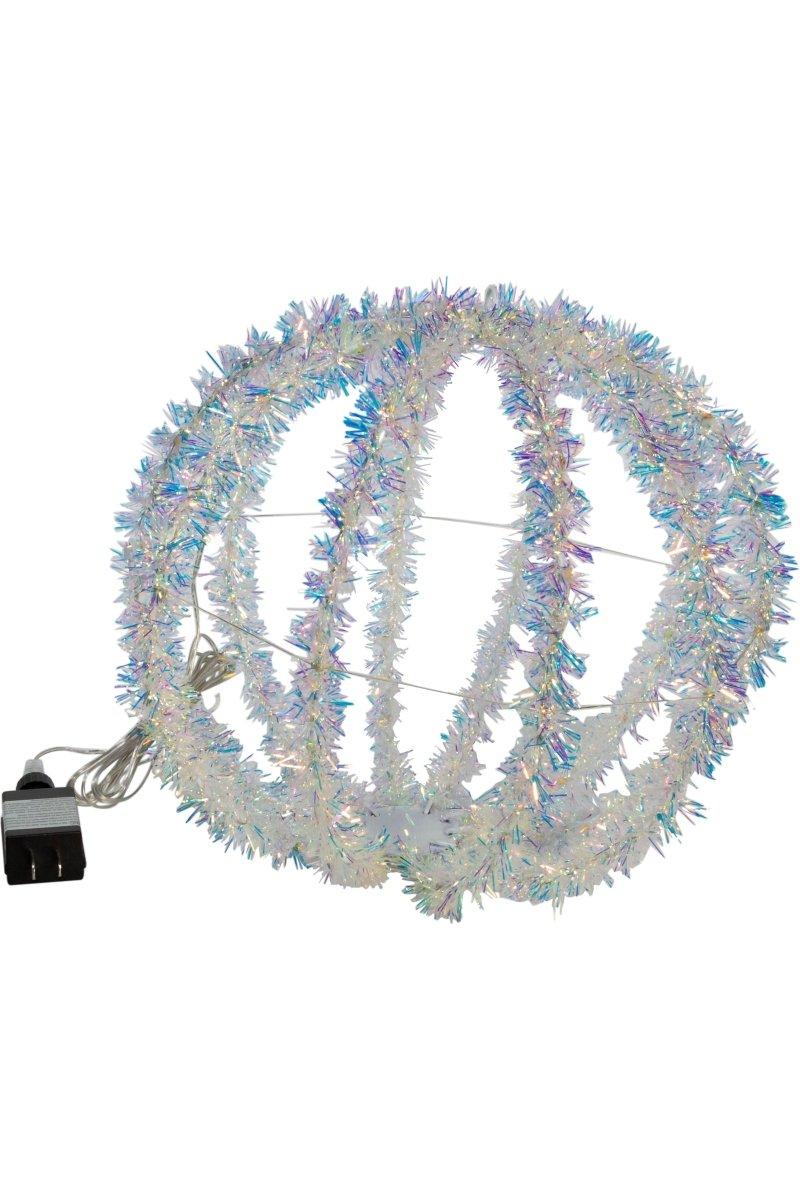 Shop For Multi - Color LED Tinsel Foldable Sphere 12"