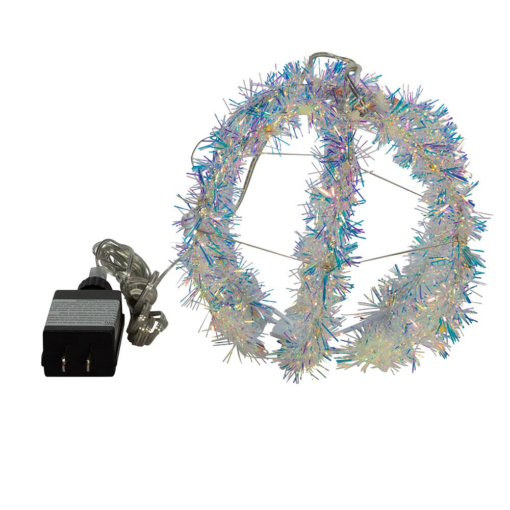 Shop For Multi - Color LED Tinsel Foldable Sphere 6"