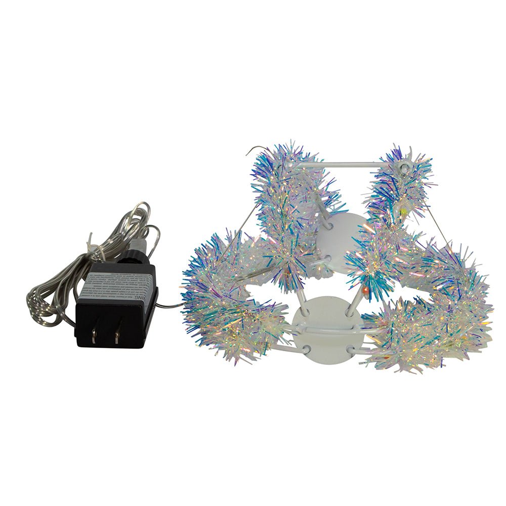 Shop For Multi - Color LED Tinsel Foldable Sphere 6"
