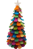 Shop For Multicolor Christmas Tree Handmade Felted Wool 26" at Michelle's aDOORable Creations