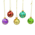 Shop For Multicolored Glass Reflector Christmas Ornaments, Set of 9