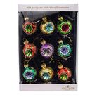 Shop For Multicolored Glass Reflector Christmas Ornaments, Set of 9