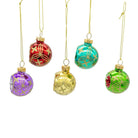 Shop For Multicolored Glass Reflector Christmas Ornaments, Set of 9