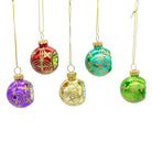 Shop For Multicolored Glass Reflector Christmas Ornaments, Set of 9