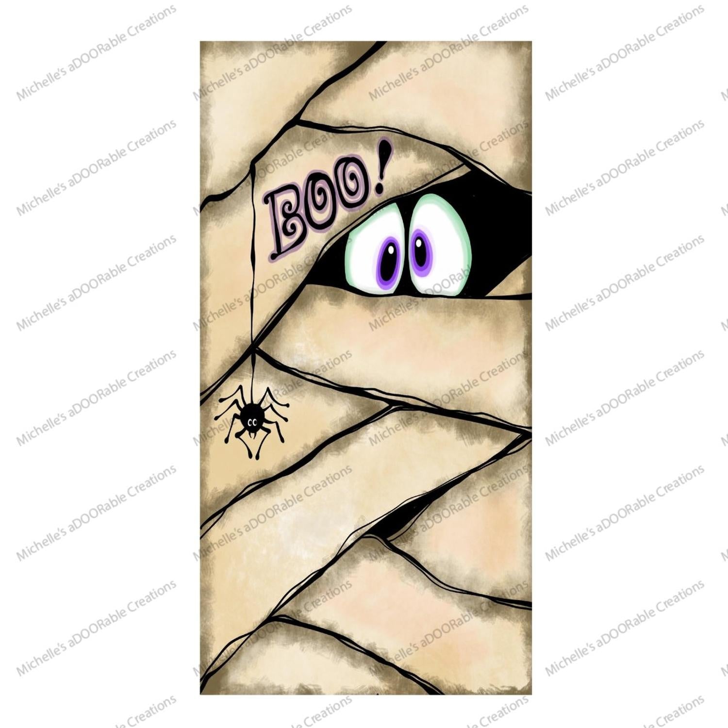 Mummy Monster Eyes Sign