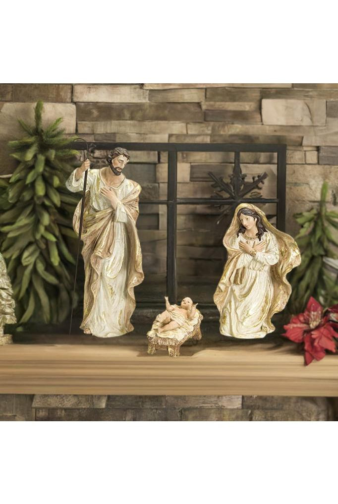 Shop For Nativity Holy Family Figurines with Gold Accents (Set of 3) 72577DS