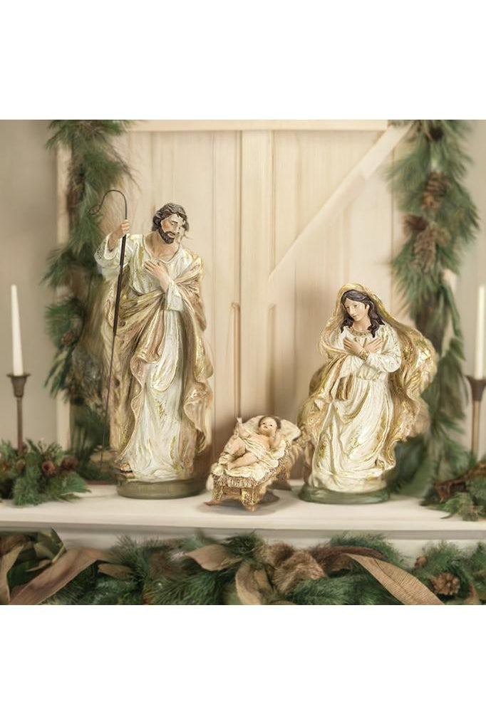 Shop For Nativity Holy Family Figurines with Gold Accents (Set of 3) 72577DS