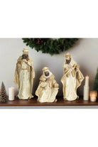 Shop For Nativity Wisemen Figurines with Gold Accents (Set of 3) at Michelle's aDOORable Creations