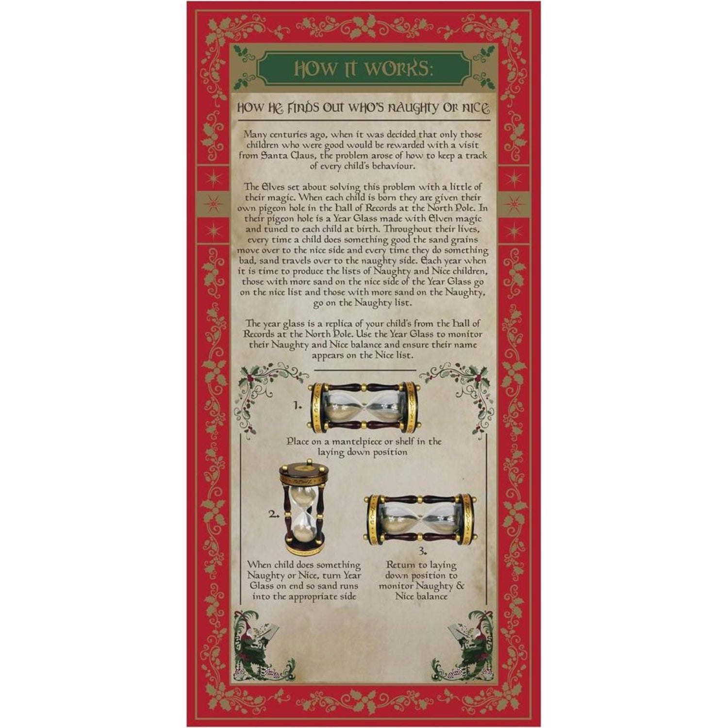 Shop For Naughty and Nice Year Hourglass at Michelle's aDOORable Creations