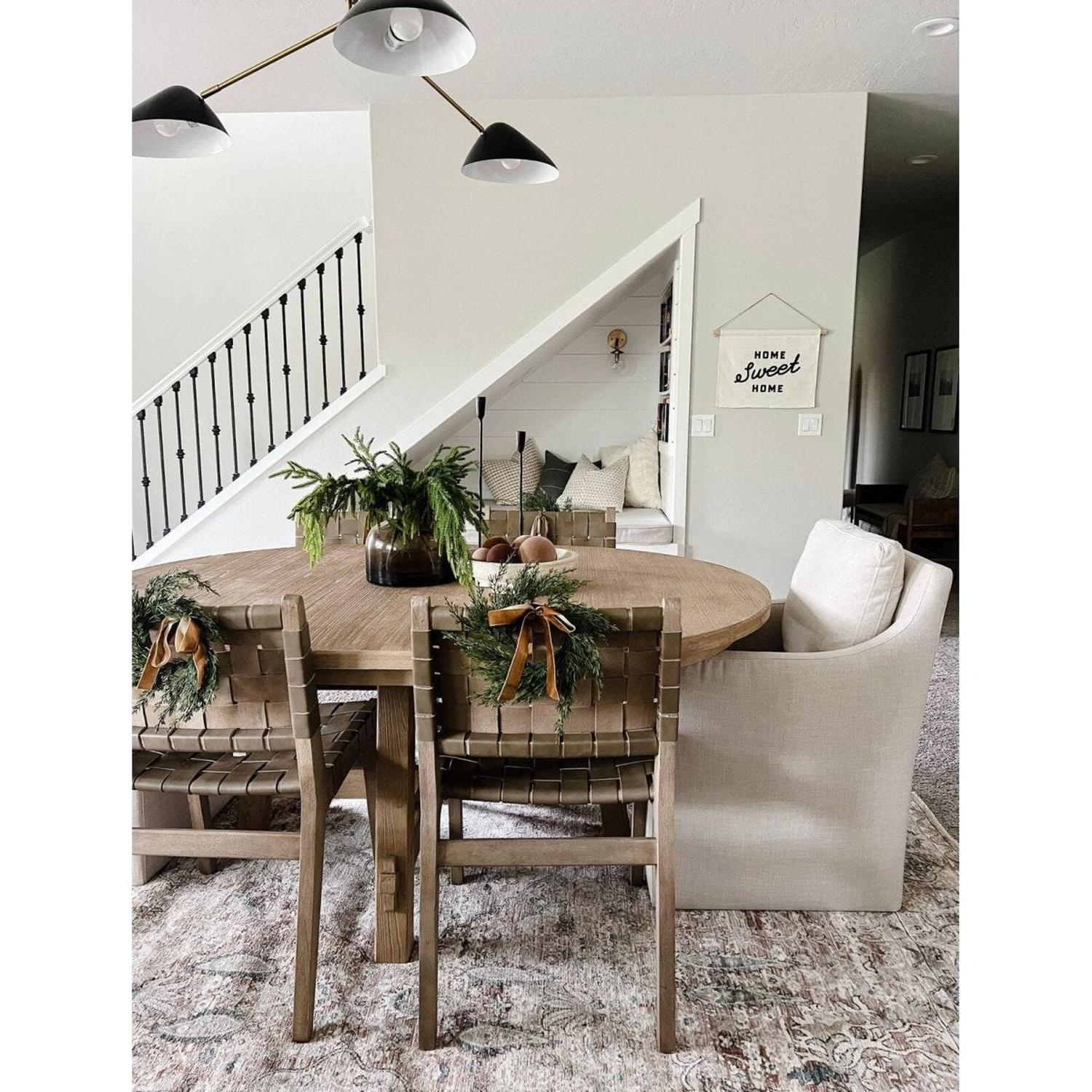 Neutral Mini Cedar Cabinet Wreaths with Ribbon