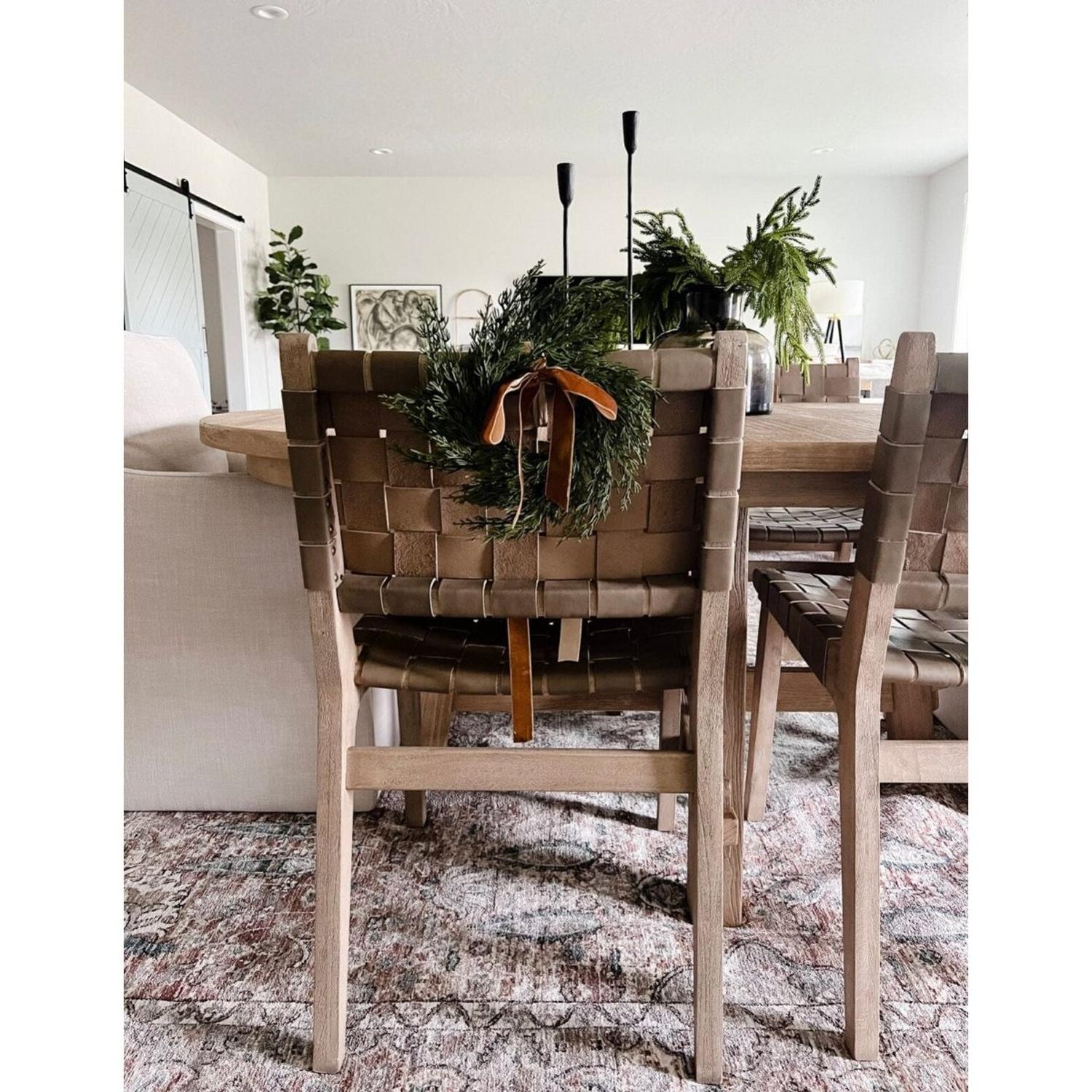 Neutral Mini Cedar Cabinet Wreaths with Ribbon