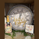 Shop For New Years Clock PVC Door Hanger