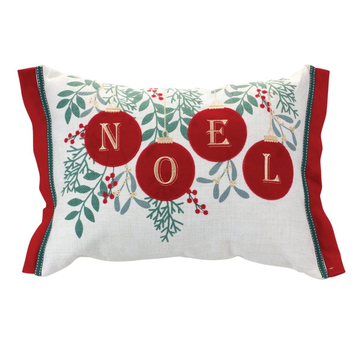 Shop For Noel Ornaments Throw Pillow at Michelle's aDOORable Creations