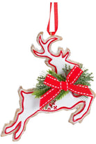 Shop For Nordic Snowflake Character Tree Ornament with Pine Bow Accent (Set of 6) 84390DS