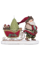 Shop For North Country Santa Pulling Sleigh Candle Holder