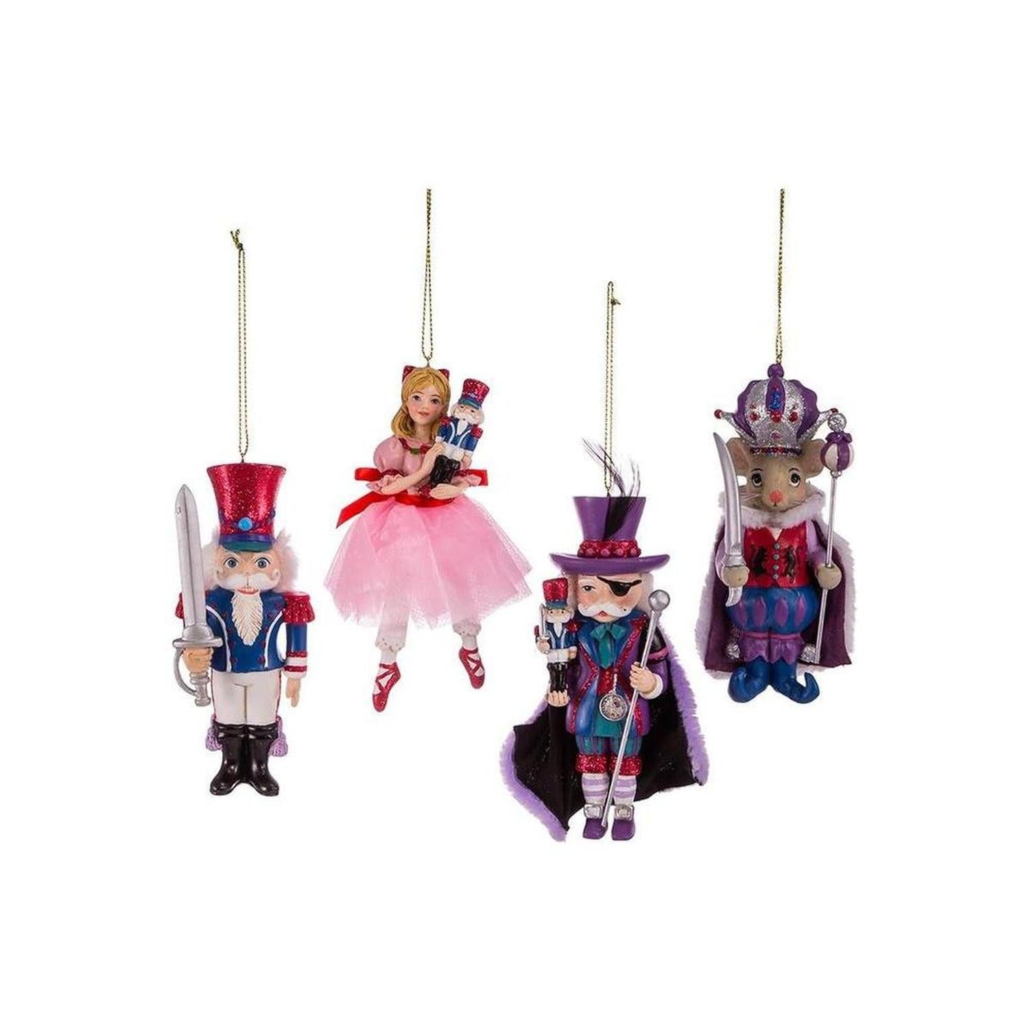 Nutcracker Suite Ornaments (4 Piece Set)