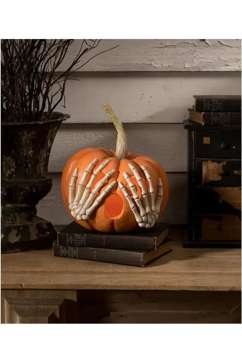 Shop For Orange Peek - a - Boo Pumpkin 10"